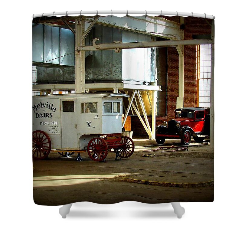 Fine Art Shower Curtain featuring the Where They wait by Rodney Lee Williams