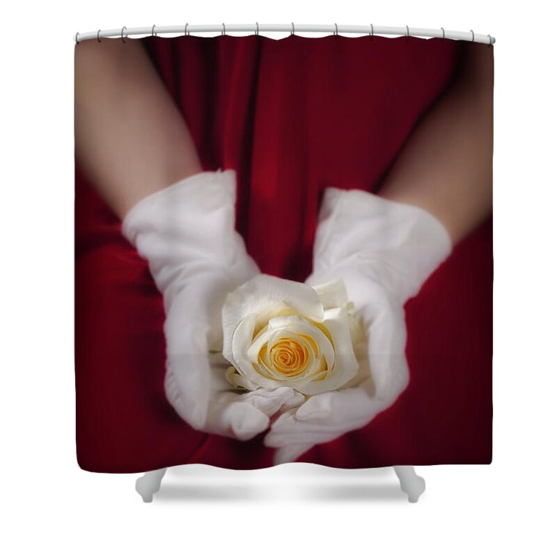 Woman Shower Curtain featuring the photograph White Rose by Joana Kruse