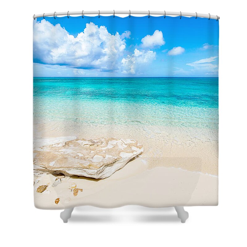 White Sand Shower Curtain featuring the photograph White Sand by Chad Dutson