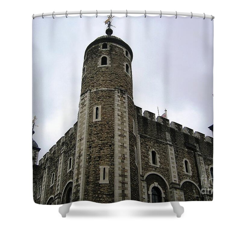 The White Tower Shower Curtain featuring the photograph White Tower by Denise Railey