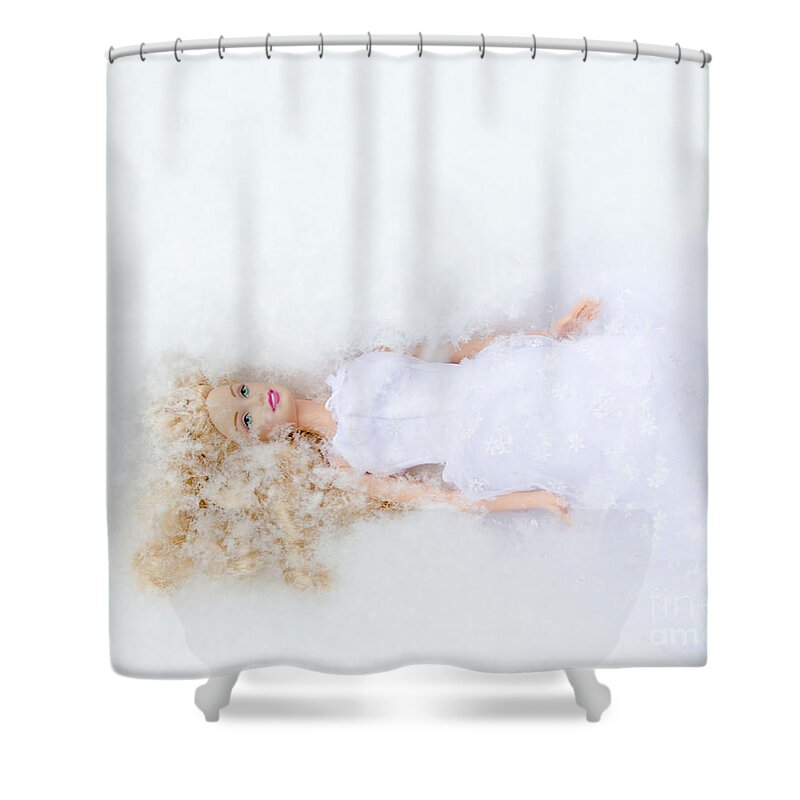 White Shower Curtain featuring the photograph White Wedding by Laurel Best