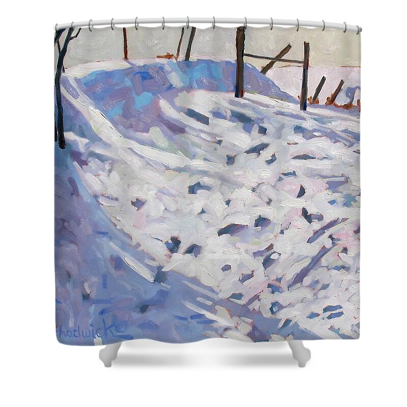 Chadwick Shower Curtain featuring the painting Wild Life by Phil Chadwick