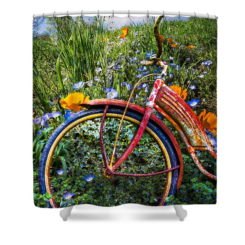 1940 Shower Curtain featuring the photograph Wind at your Back by Debra and Dave Vanderlaan