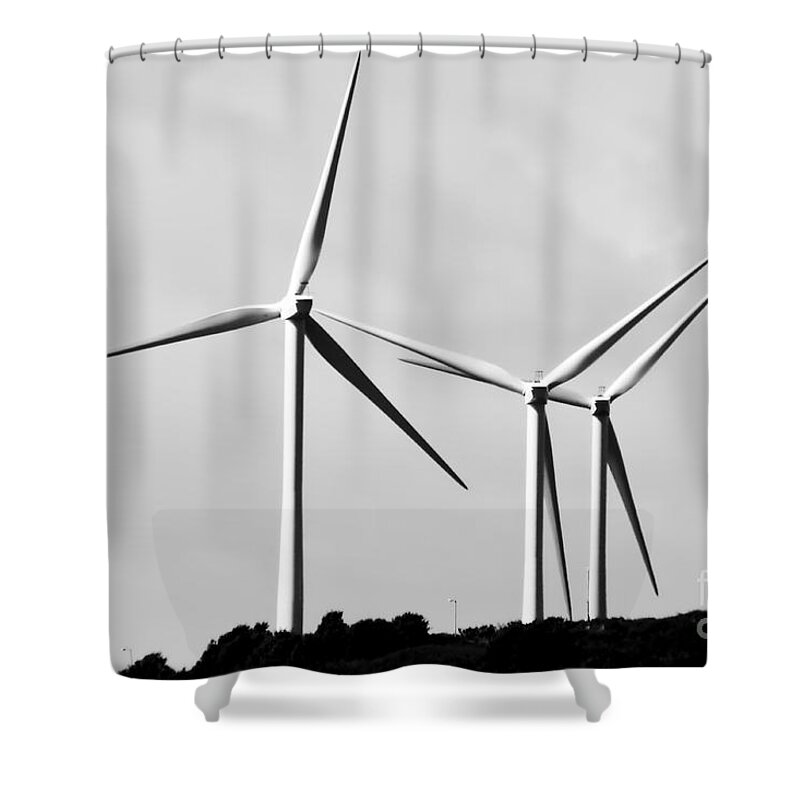 Wales Shower Curtain featuring the photograph Wind Power by Jeremy Hayden