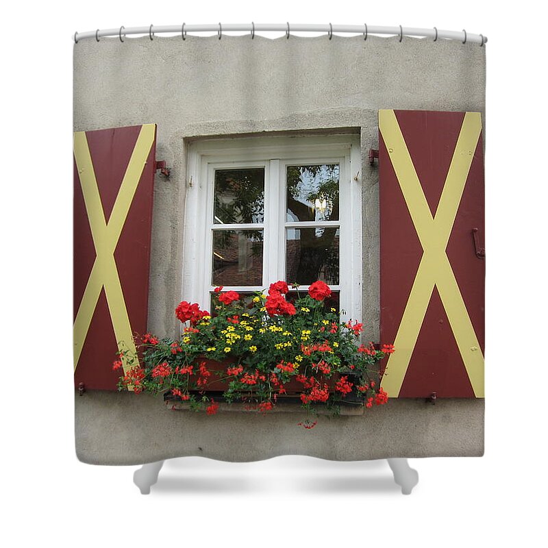 Window Shower Curtain featuring the photograph Window Dressing by Pema Hou