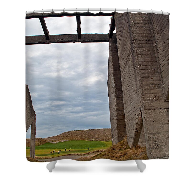 Chambers Bay Shower Curtain featuring the photograph Window into the Future by Tikvah's Hope