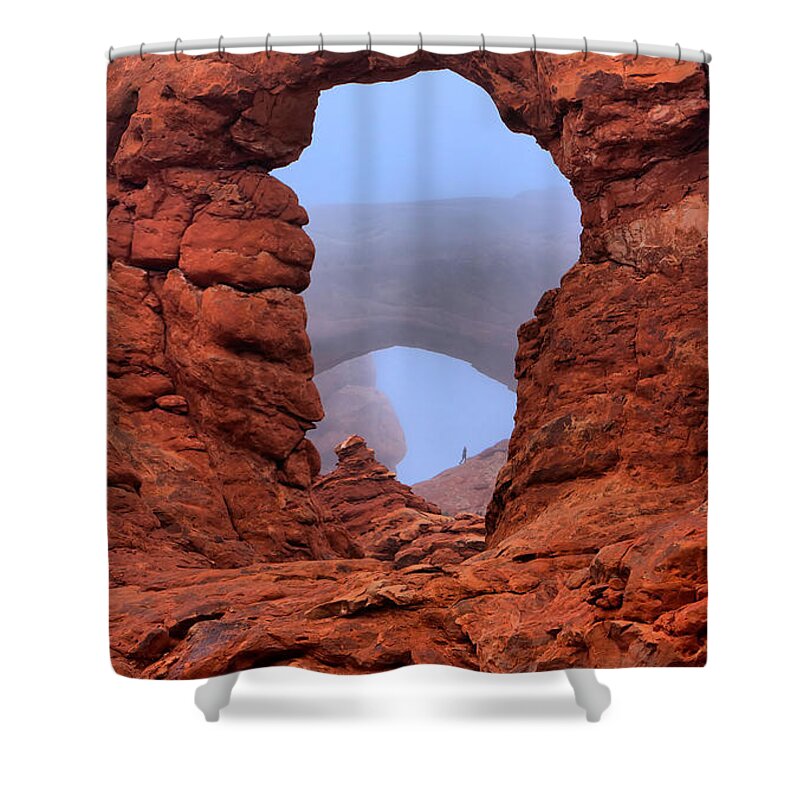 Landscape Shower Curtain featuring the photograph Windows by David Andersen