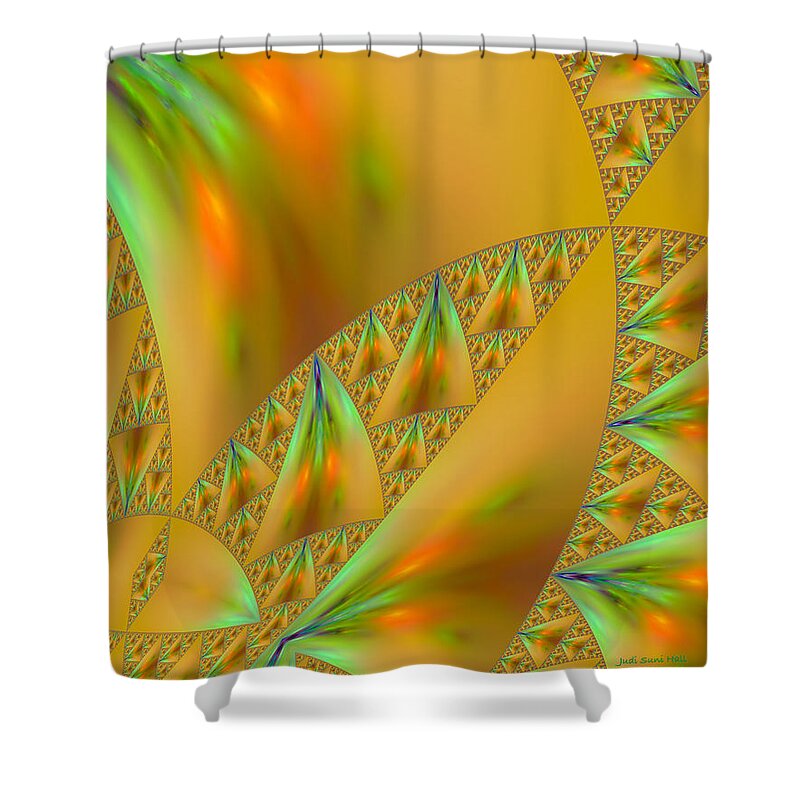 Abstract Shower Curtain featuring the photograph Windsurfing by Judi Suni Hall