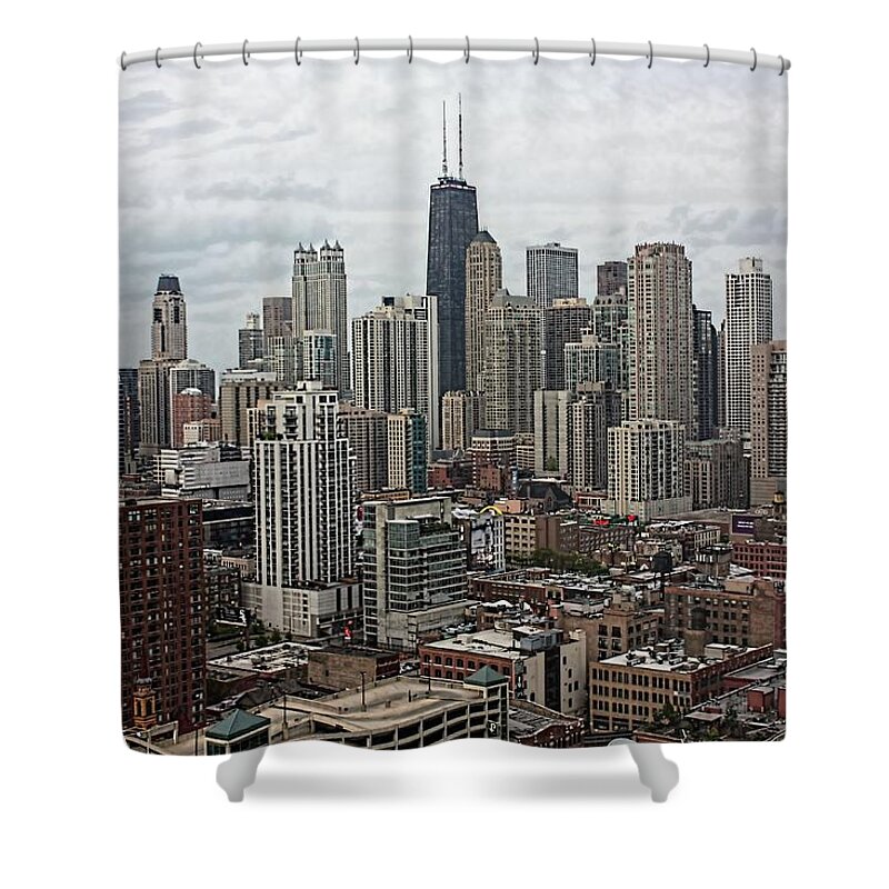 Chicago Shower Curtain featuring the photograph Windy City Overlook by Jenny Hudson
