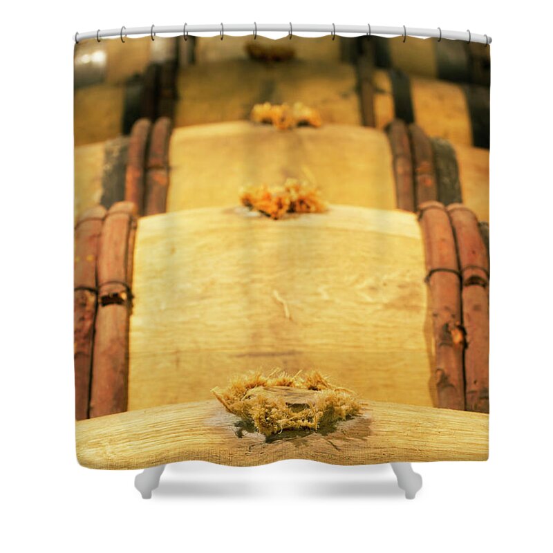 Alcohol Shower Curtain featuring the photograph Wine Cellar by Luoman