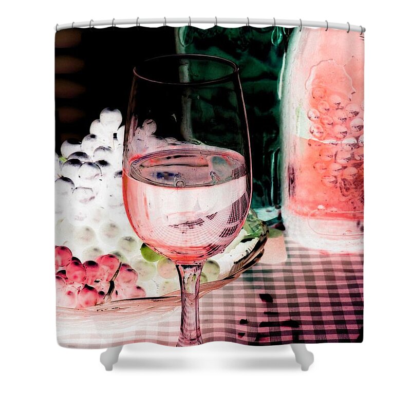 Wine Shower Curtain featuring the photograph Wine Country - PhotoPower 03 by Pamela Critchlow