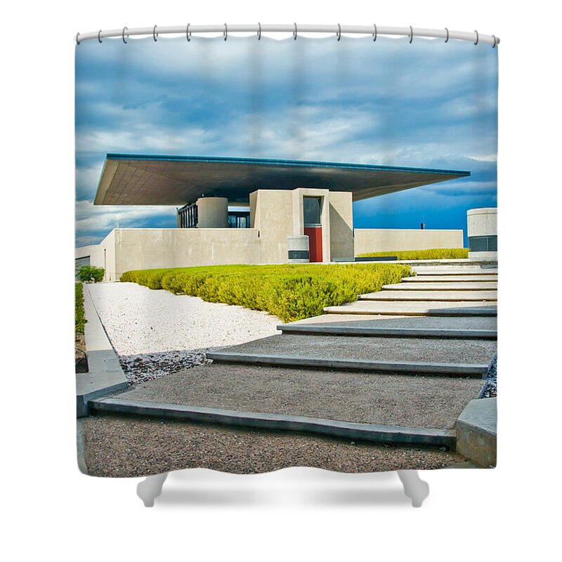 Clouds Shower Curtain featuring the photograph Winery Modernism by Kent Nancollas