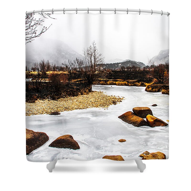 Winter Creek Shower Curtain featuring the photograph Winter Creek by Juli Ellen