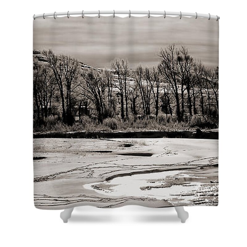 Winter Shower Curtain featuring the photograph Winter Light by J L Woody Wooden