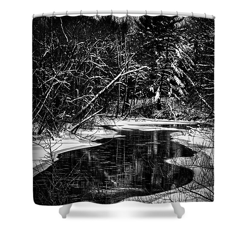 Winter Setting Shower Curtain featuring the photograph Winter Solitude by Thomas Young