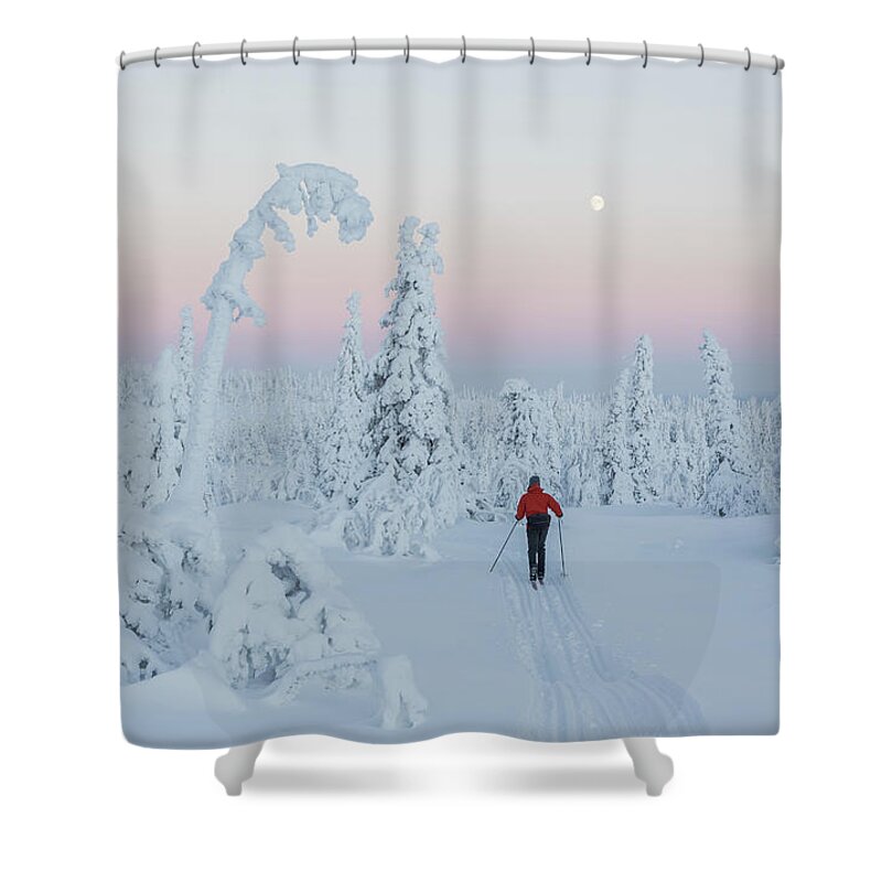 Scenics Shower Curtain featuring the photograph Winter Wonderland by Photo By Hanneke Luijting
