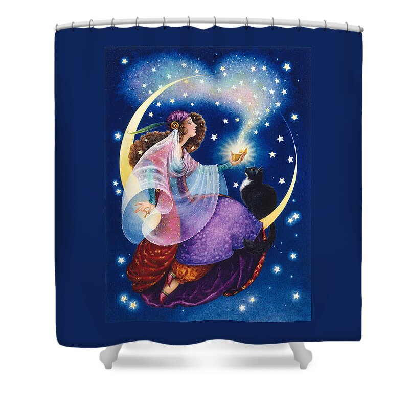 Gypsy Shower Curtain featuring the painting Wishes by Lynn Bywaters