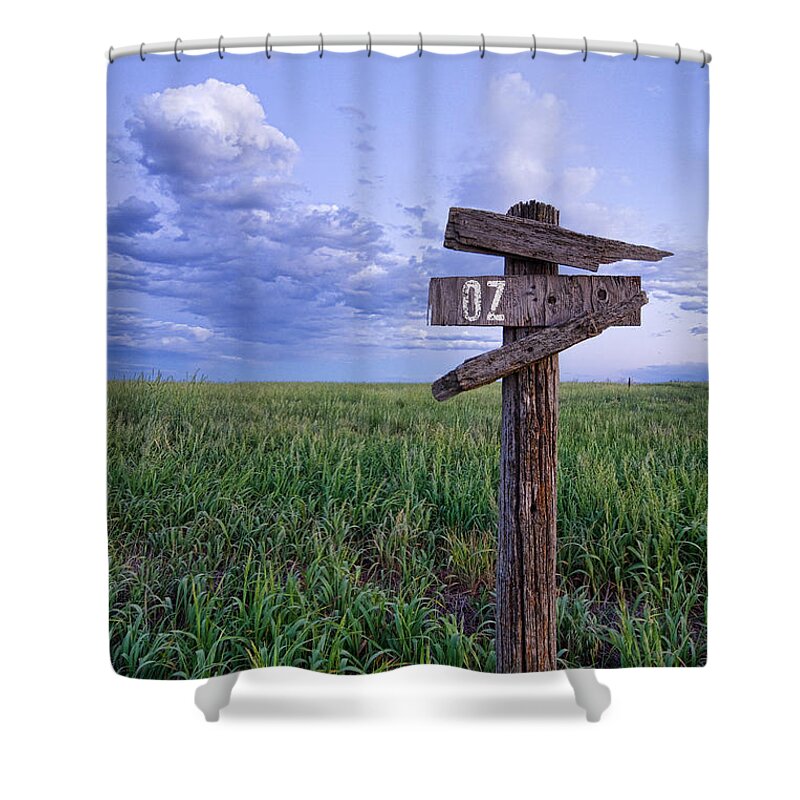 Farms Shower Curtain featuring the photograph Witch Way to OZ by James BO Insogna