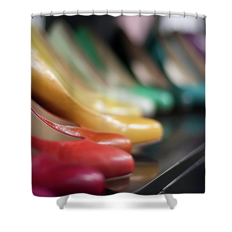 Belgium Shower Curtain featuring the photograph Womens Shoes by Dutchroth