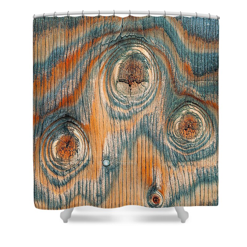 Outdoors Shower Curtain featuring the photograph Wood Patterns In Plywood by Russell Burden
