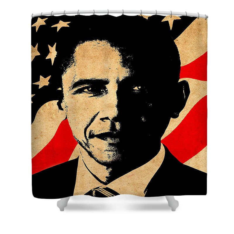 Obama Shower Curtain featuring the photograph World Leaders 1 by Andrew Fare