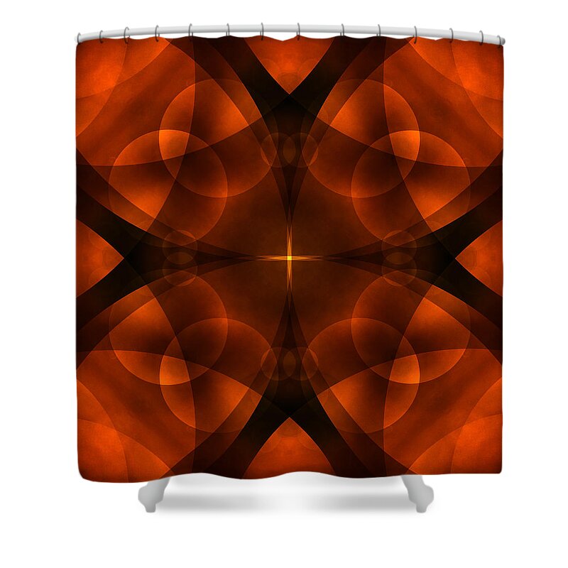 Abstract Shower Curtain featuring the photograph Worlds Collide 16 by Mike McGlothlen
