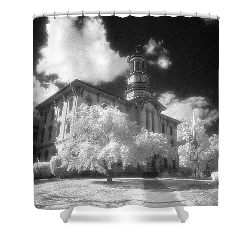 Courthouse Shower Curtain featuring the photograph Wyoming County Courthouse by Jim Cook