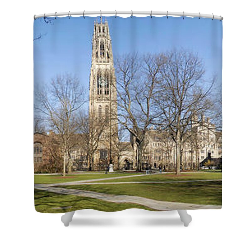 Yale Shower Curtain featuring the photograph Yale University by Georgia Clare