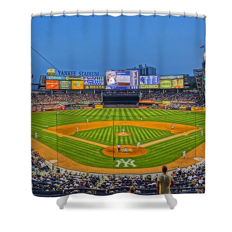 'yankee Stadium Shower Curtain featuring the photograph Yankee Stadium by Jeffrey Friedkin