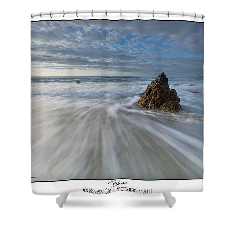 Seascape Shower Curtain featuring the photograph Blues by B Cash