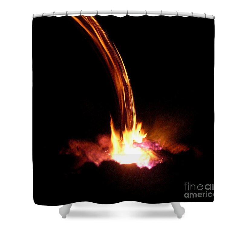 Fire Shower Curtain featuring the photograph Fire Escape by Anthony Wilkening