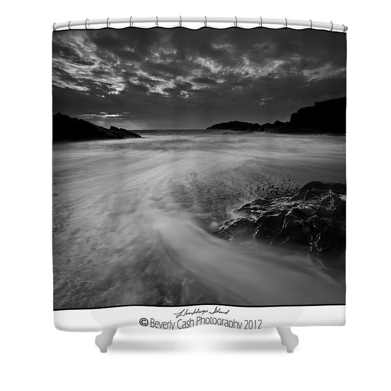 Mono Shower Curtain featuring the photograph Llanddwyn Island Beach #1 by B Cash