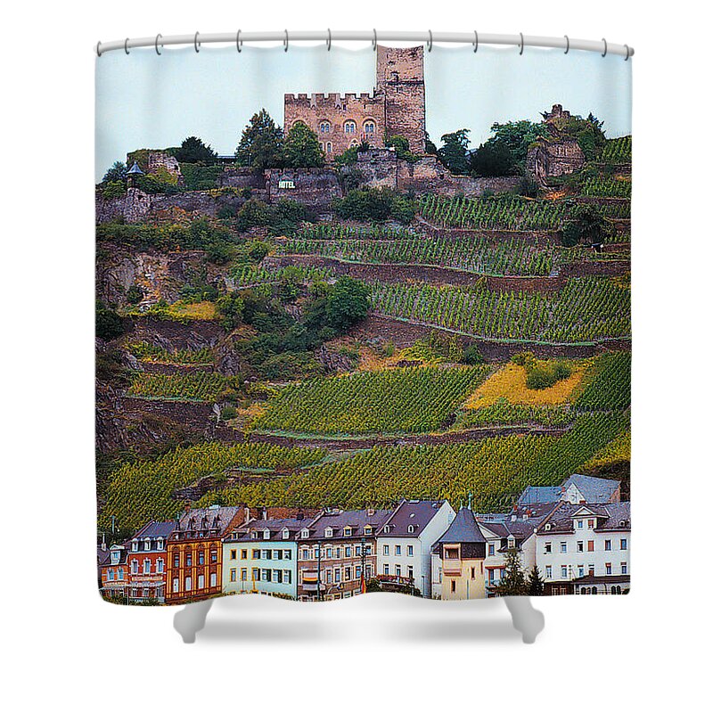 Rhine River Shower Curtain featuring the photograph Along the Rhine River #1 by Mike Nellums