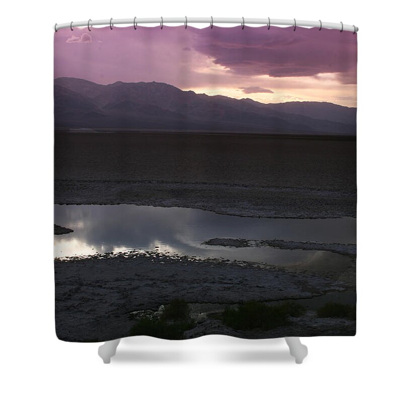 Badwater Basin Shower Curtain featuring the photograph Badwater Basin Death Valley National Park #1 by Benjamin Dahl