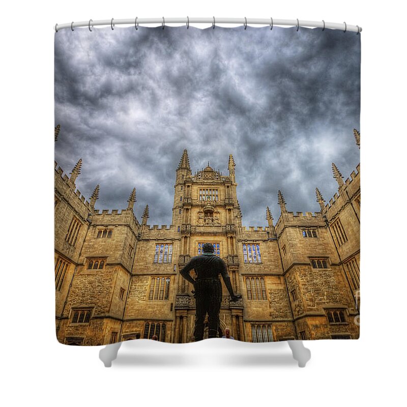  Yhun Suarez Shower Curtain featuring the photograph Divinity School - Oxford by Yhun Suarez