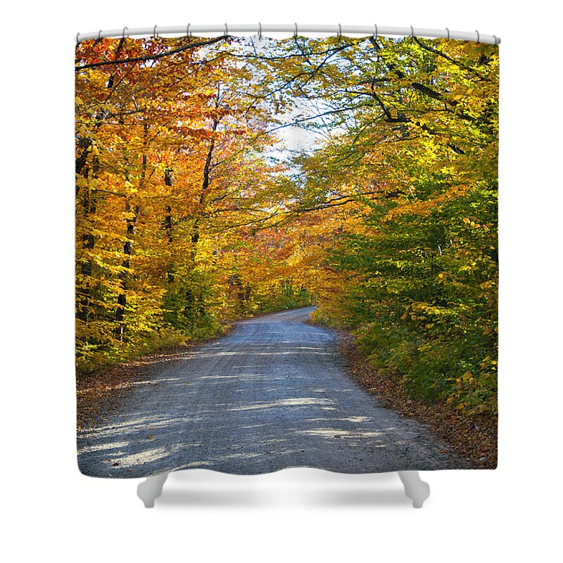 Maine Shower Curtain featuring the photograph Fall In New England #1 by Glenn Gordon