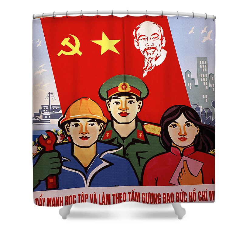 Ho Chi Minh Shower Curtain featuring the photograph Utopian Vietnam by Shaun Higson