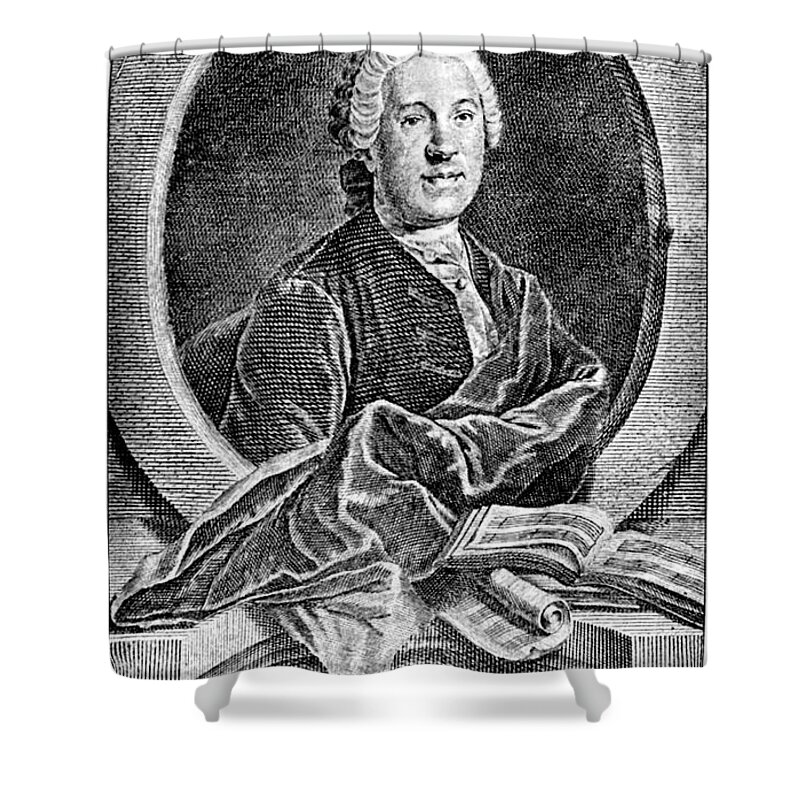 18th Century Shower Curtain featuring the photograph Johann Adolf Hasse #1 by Granger