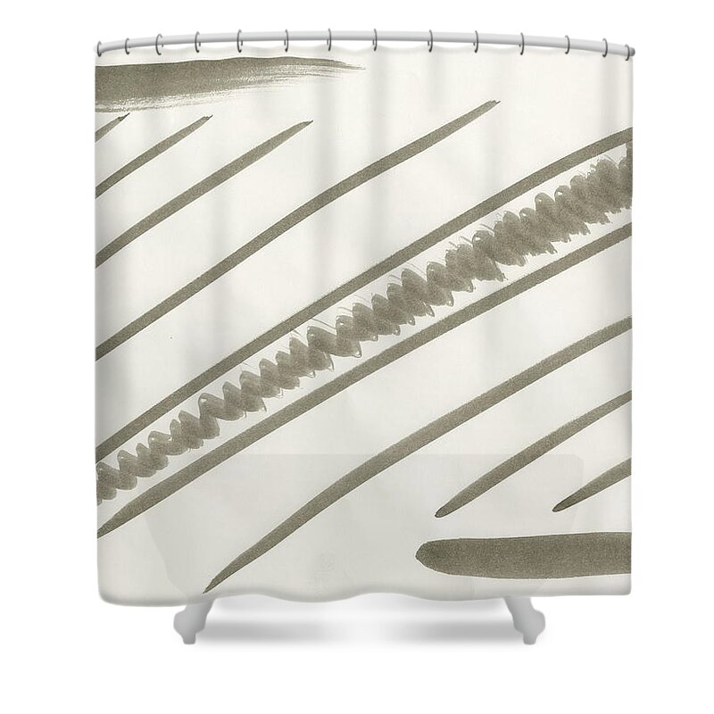Natural Order Shower Curtain featuring the painting Natural Order #1 by Taylor Webb