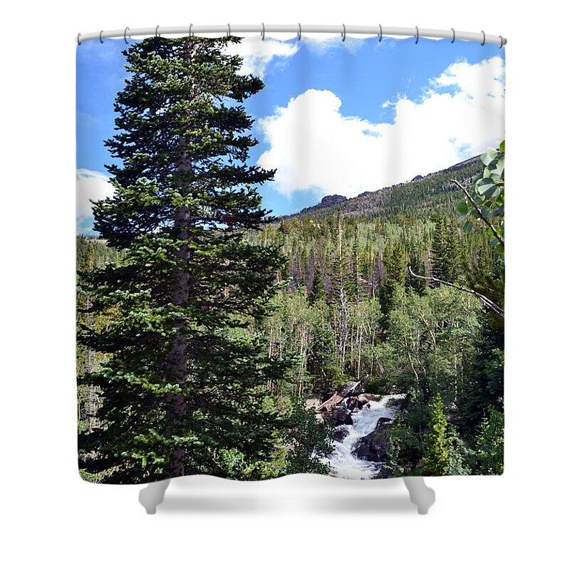 Rocky Mountains Shower Curtain featuring the photograph Rocky Mountain National Park2 #1 by Zawhaus Photography