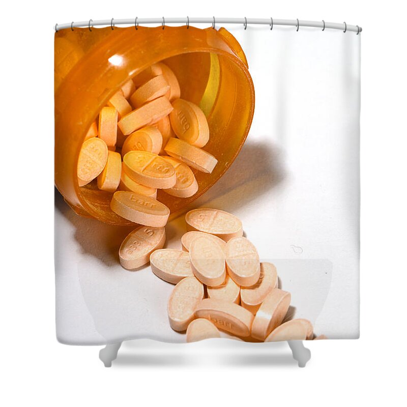Anticoagulant Shower Curtain featuring the photograph Sodium Warfarin #1 by Photo Researchers