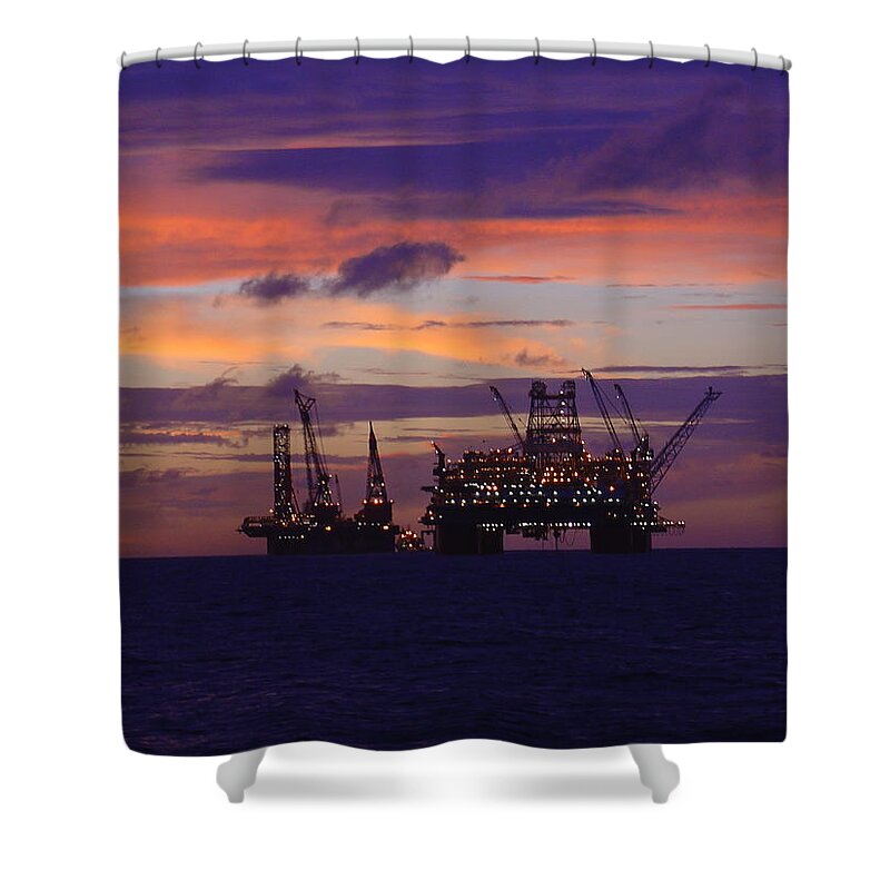 Thunder Horse Shower Curtain featuring the photograph Thunder Horse Before the Storm by Charles and Melisa Morrison