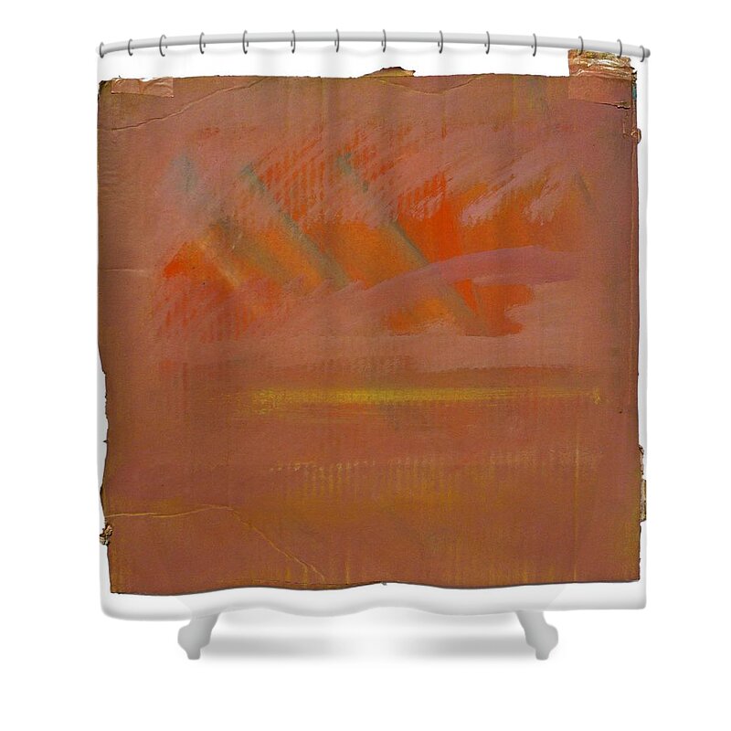 Tsunami Shower Curtain featuring the painting Tsunami Morning #1 by Charles Stuart