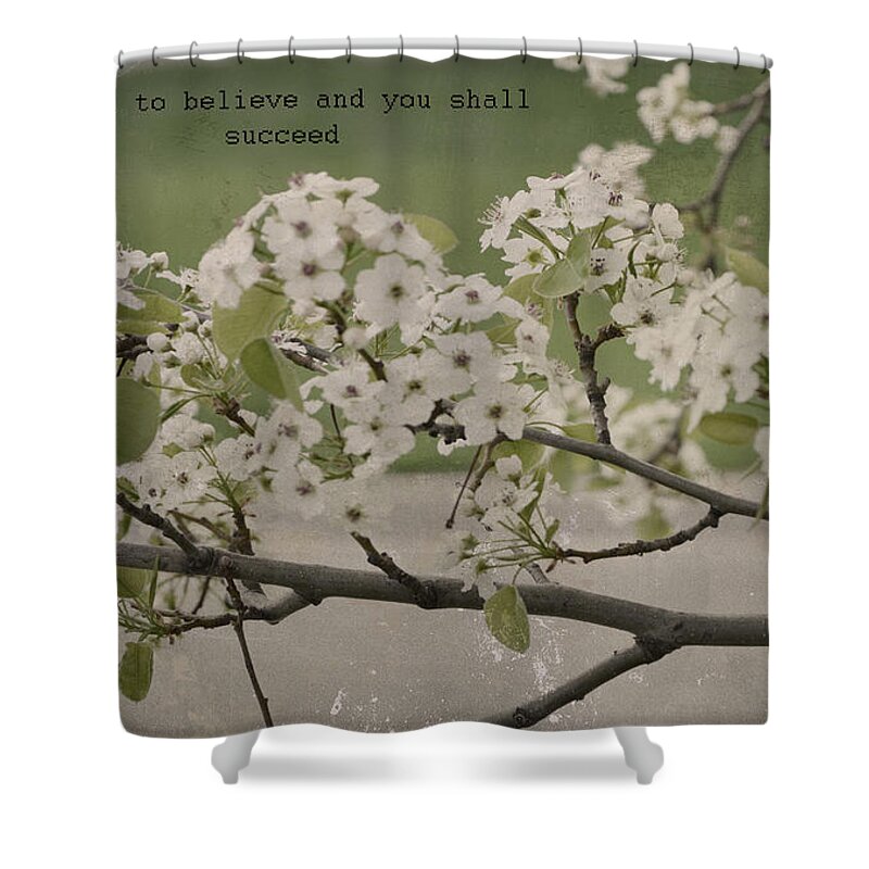 Begin To Believe Shower Curtain featuring the photograph Vintage Spring #1 by Traci Cottingham