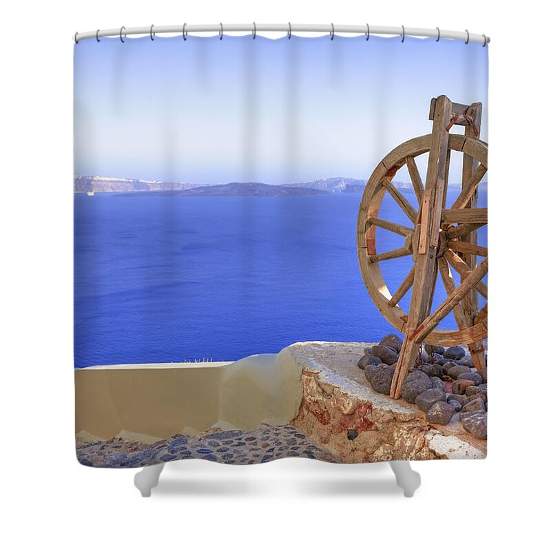 Oia Shower Curtain featuring the photograph Oia - Santorini #10 by Joana Kruse
