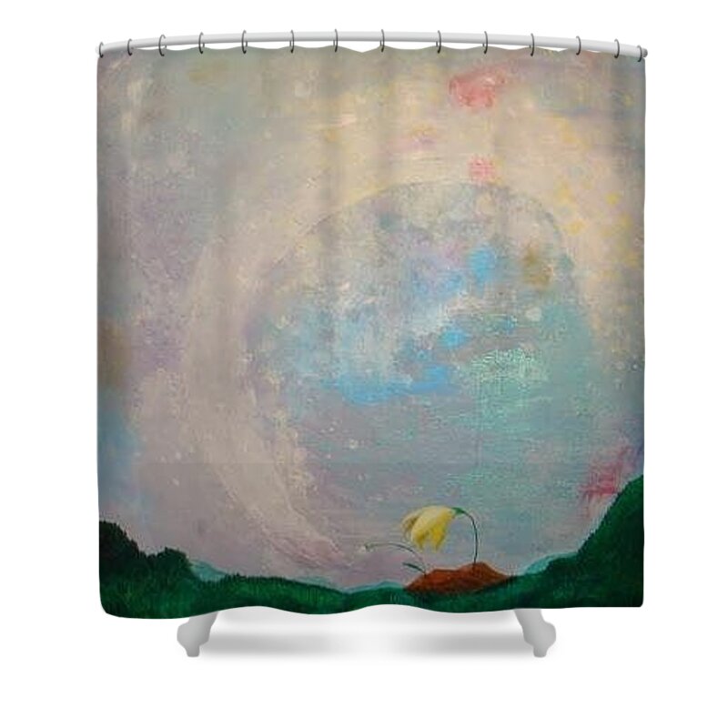 Wishes Shower Curtain featuring the painting 1000 Wishes by Mindy Huntress
