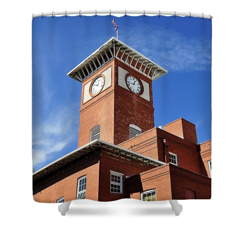 Fine Art Photography Shower Curtain featuring the photograph 1910 Cigar Factory by David Lee Thompson