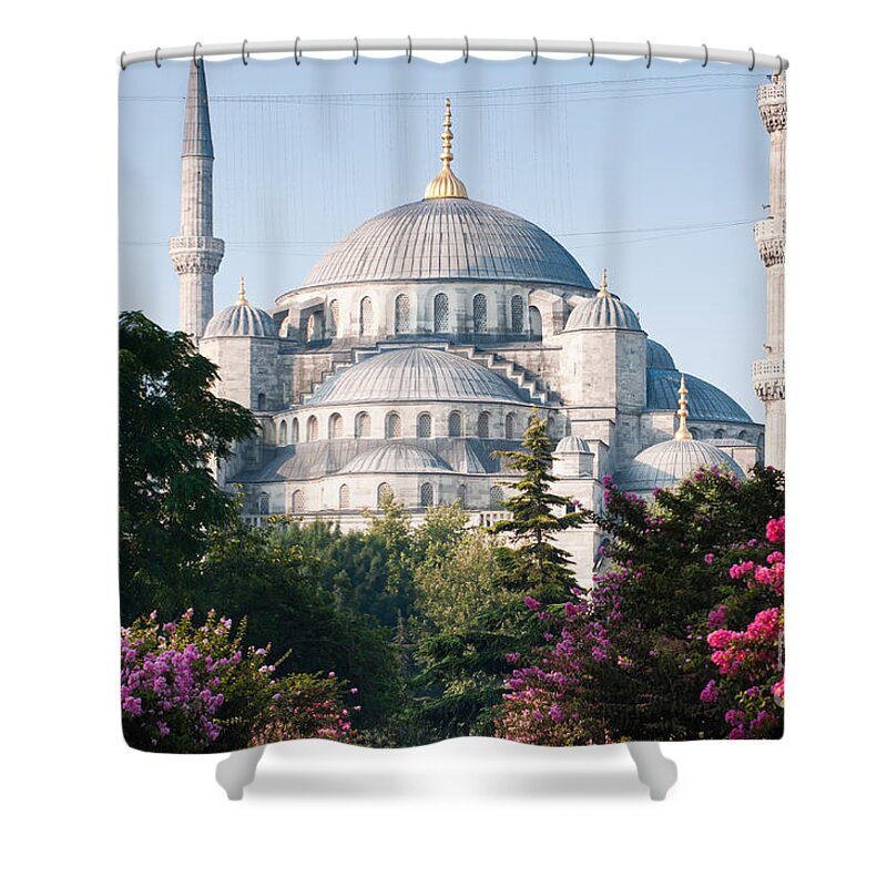 Blue Mosque Shower Curtain featuring the photograph Blue Mosque #2 by Andrew Michael