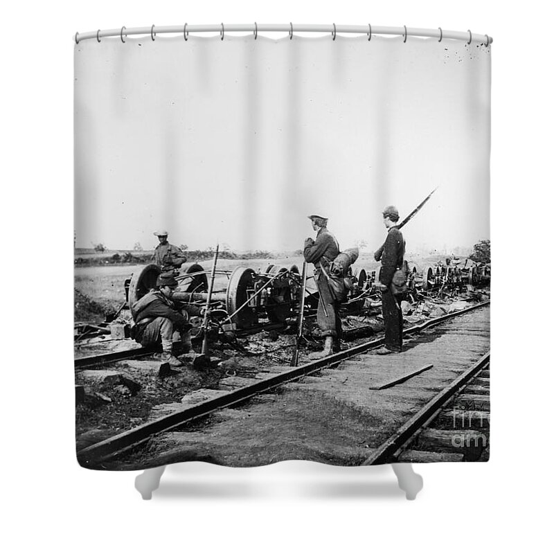1862 Shower Curtain featuring the photograph Civil War: Bull Run, 1862 #2 by Granger