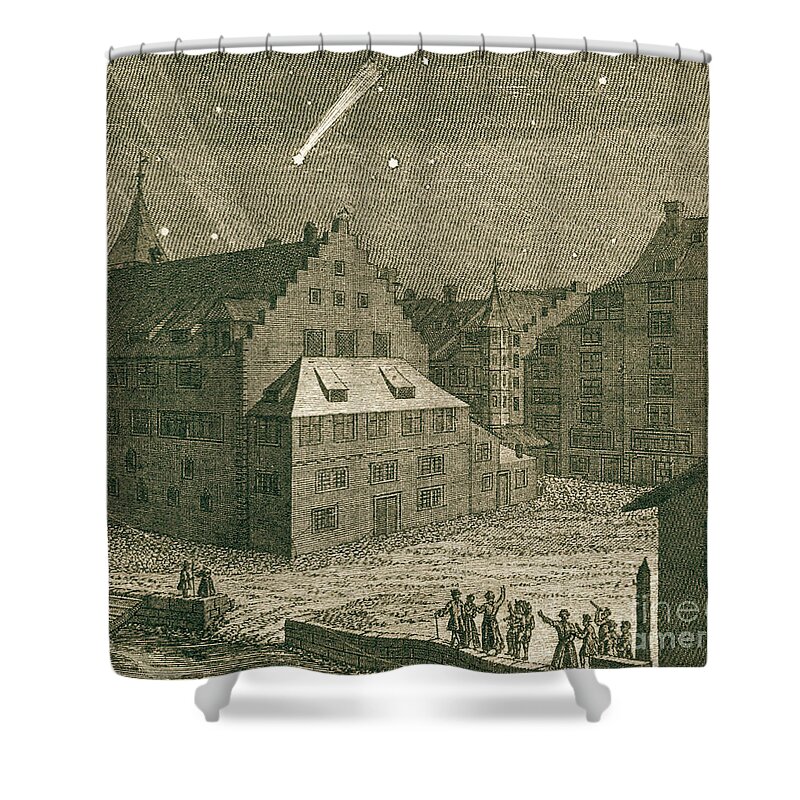 Science Shower Curtain featuring the photograph Comet, Einsiedeln Monastery, 1742 #2 by Science Source